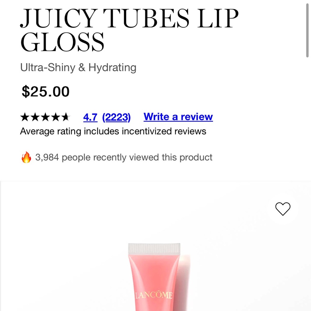 Lancôme Juicy tube - 02/spring fling